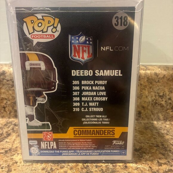 Funko Pop! Football Washington Commanders Deebo Samuel #318 - Picture 3 of 4